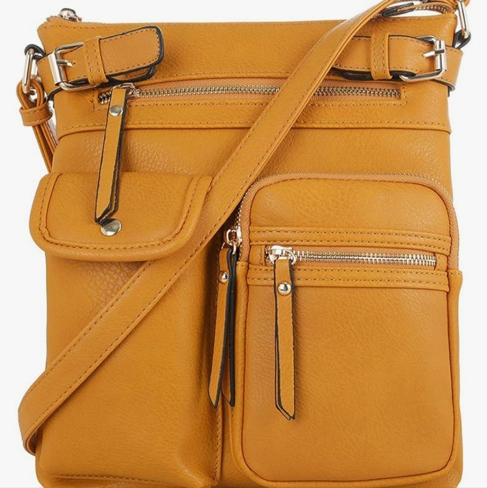Crossbody Purse, Faux Leather Bag, Excellent Condition